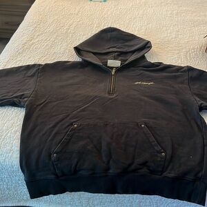 YoungLA black half-zip hoodie - size M